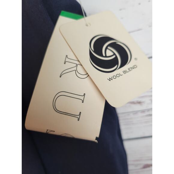 NWT VTG Rrrrruss Togs Navy Blue Wool Blend Career Casual Pants Women's Size 16 - Picture 8 of 15